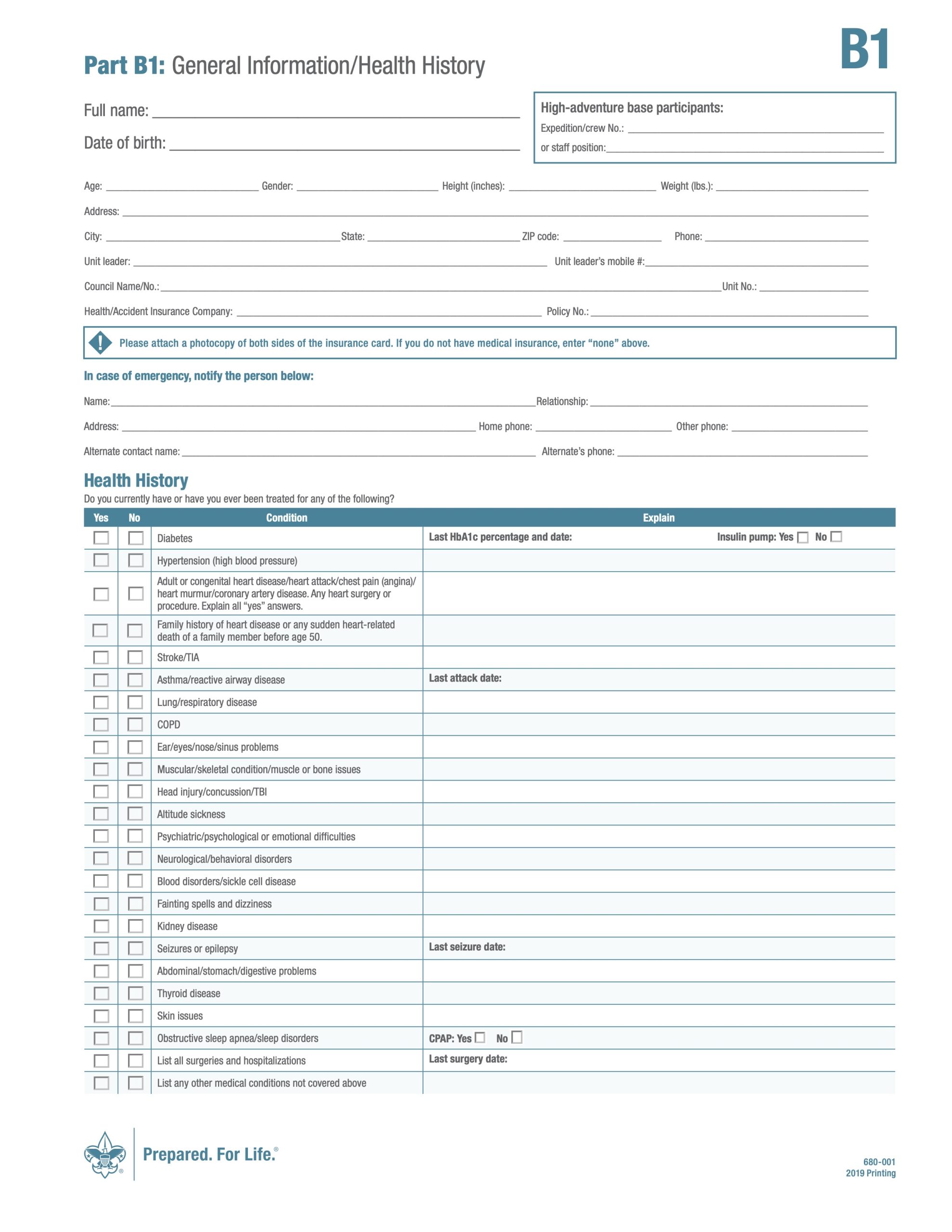 2024 Health Form Guide – Connecticut Yankee Council, Scouting America
